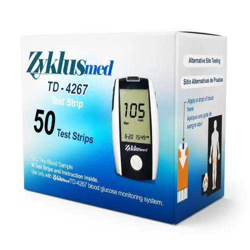 جعبه نوار تست قند خون زیکلاس مد Zyklusmed مدل TS-4267، بسته ۵۰ عددی